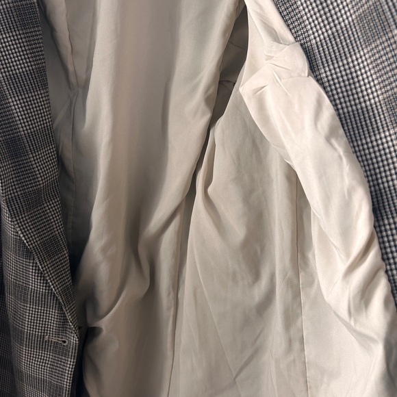 A New Day Plaid Blazer in Grey, Black and White - Picture 5 of 7